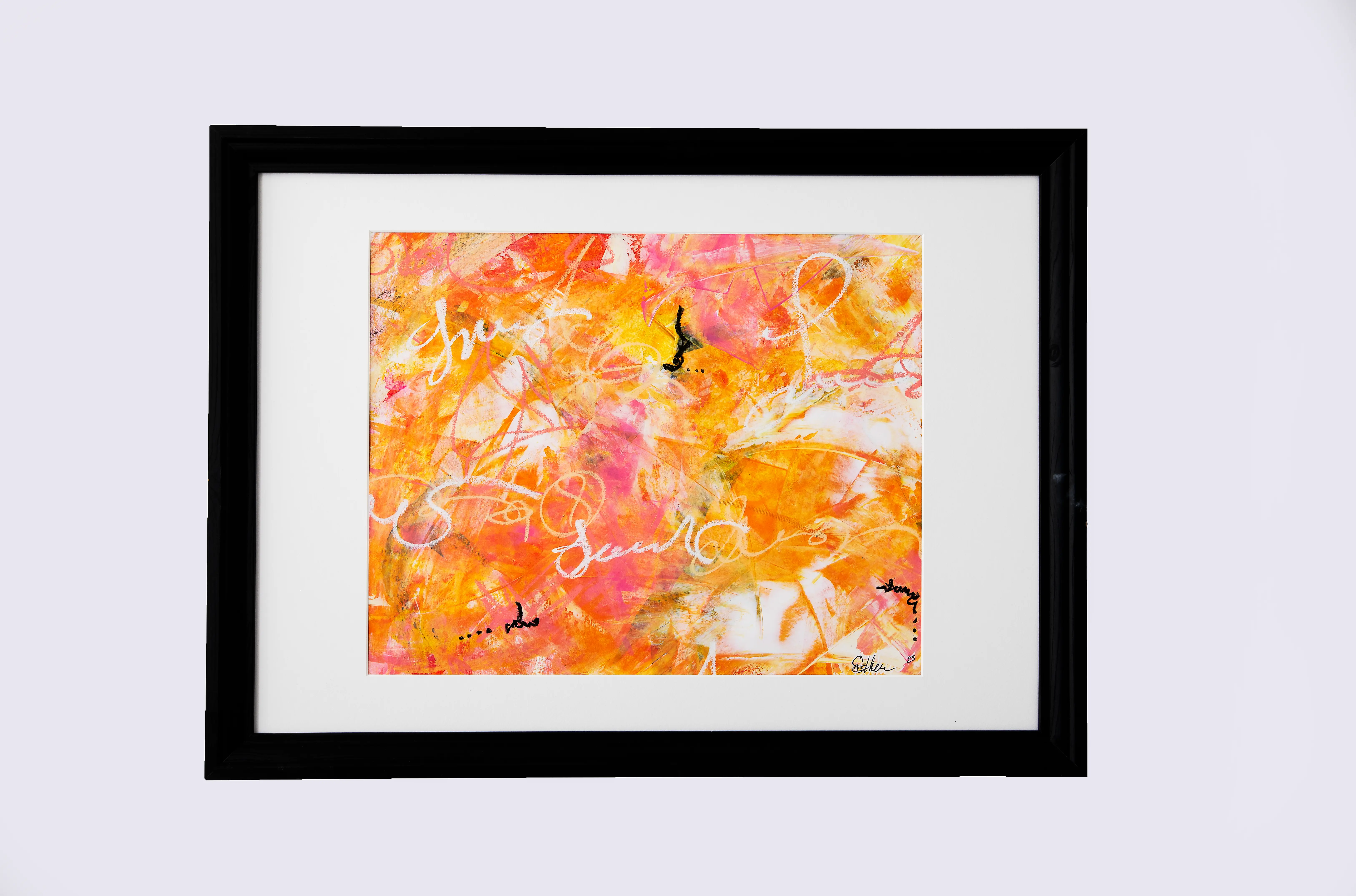 Pink Orange Black