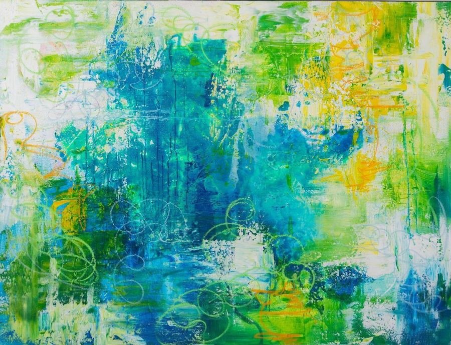 Deep Sea Dreams 2, an abstract painting by Esther Daniels