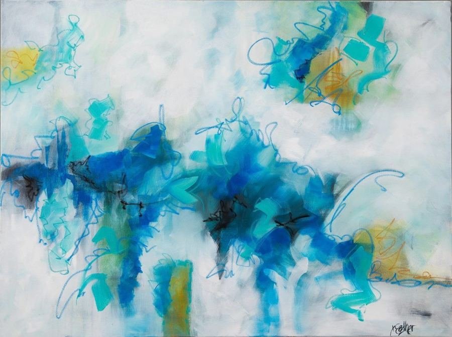 In Your Dreams, an abstract painting by Esther Daniels